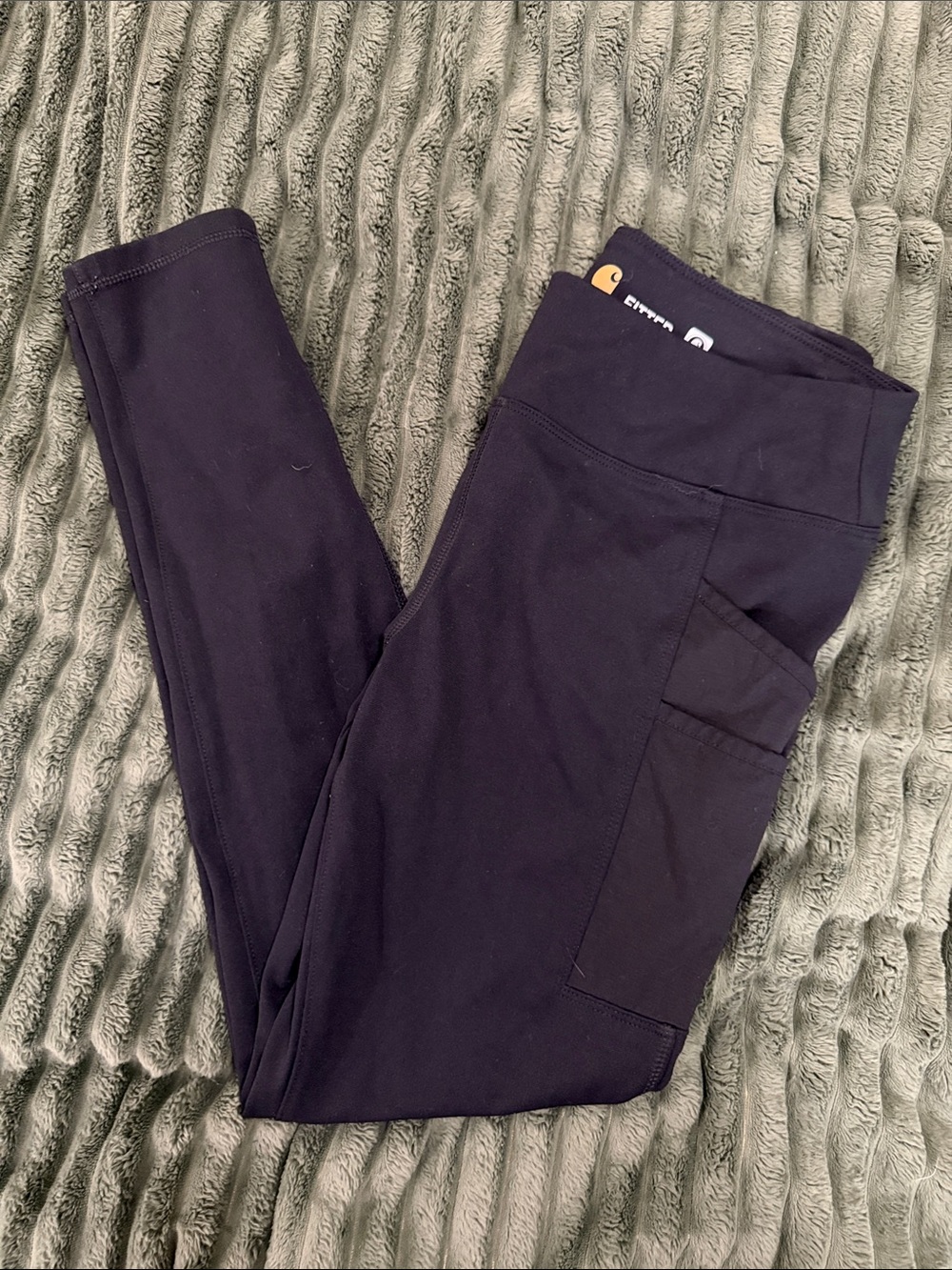 Carhartt Black High-Rise Performance Leggings with Side Pockets